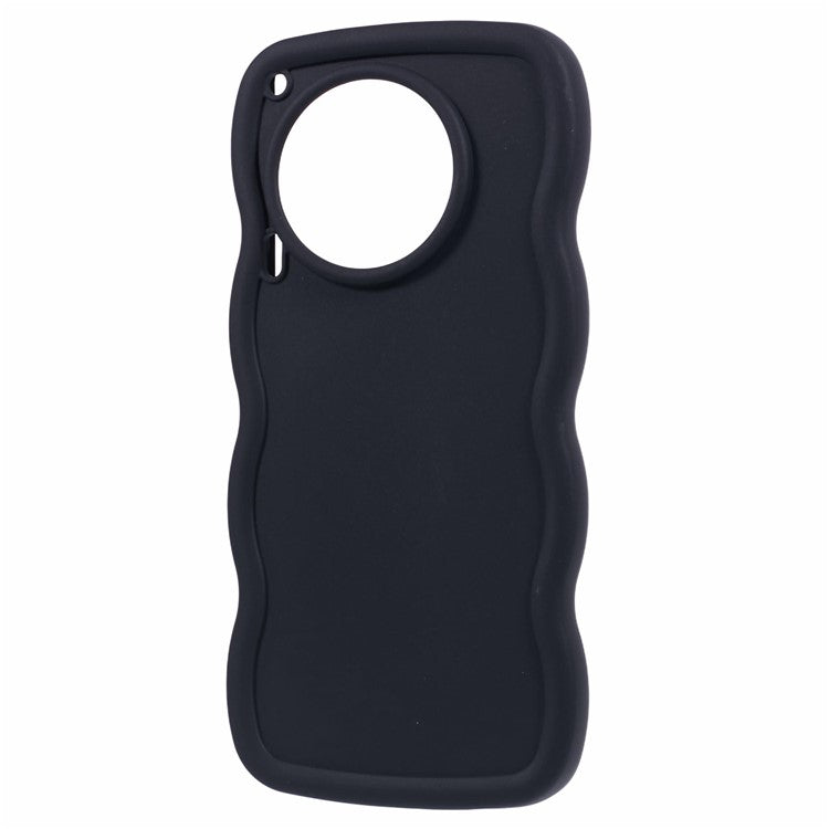 XL Series For TECNO Camon 30 4G / 30 5G Case Wave Frame Soft TPU Phone Cover - Black
