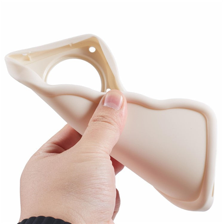 XL Series For TECNO Camon 30 4G / 30 5G Case Wave Frame Soft TPU Phone Cover - White