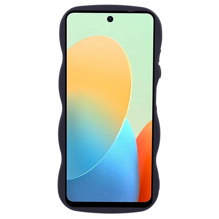XL Series For TECNO Spark Go 2024 4G / Infinix Smart 8 4G Case TPU Phone Cover Wave Edge - Black