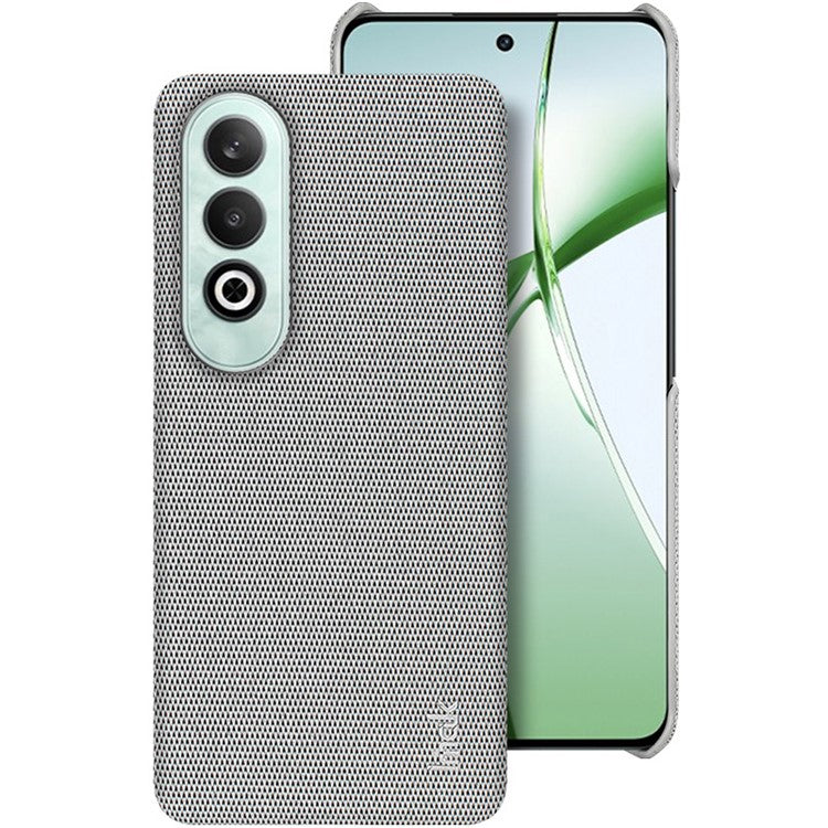 IMAK Ruiyi Series for OnePlus Nord CE4 5G / Oppo K12 Case Leather +PC Phone Cover - Light Grey
