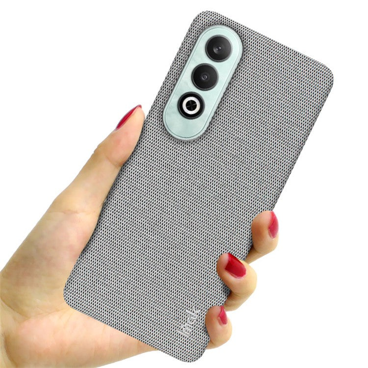 IMAK Ruiyi Series for OnePlus Nord CE4 5G / Oppo K12 Case Leather +PC Phone Cover - Light Grey