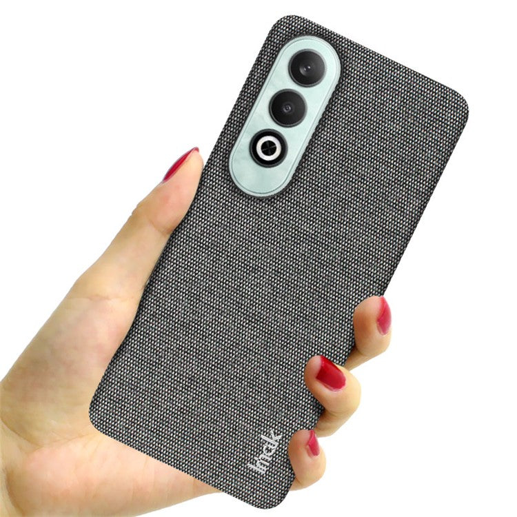 IMAK Ruiyi Series for OnePlus Nord CE4 5G / Oppo K12 Case Leather +PC Phone Cover - Dark Grey