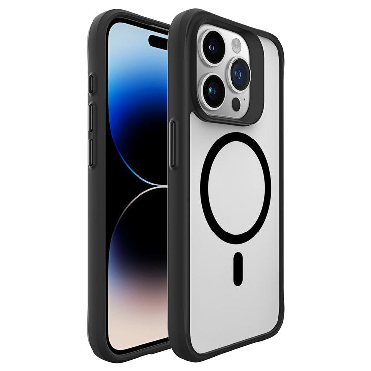 Combat X Mode Magnetic Series for iPhone 16 Pro Case Anti-Drop TPU+PC Phone Cover Compatible with MagSafe - Black