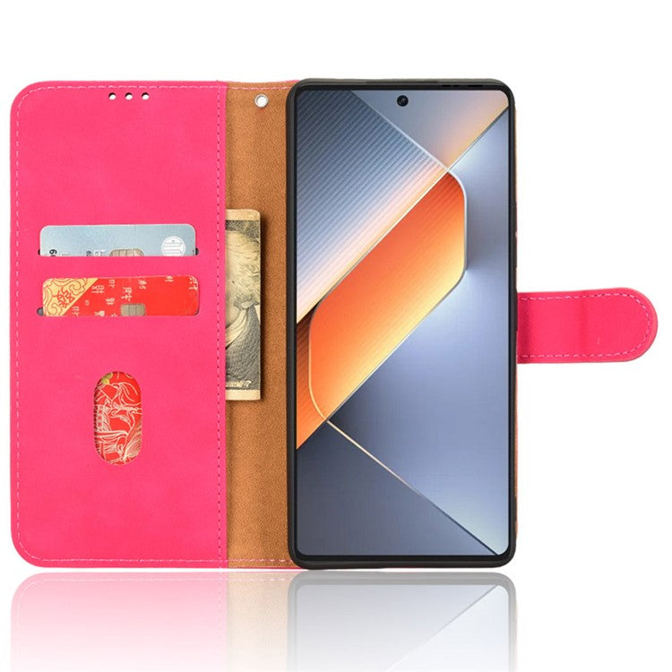 For TECNO Pova 6 4G Case PU Leather Folio Flip Phone Wallet Cover - Rose