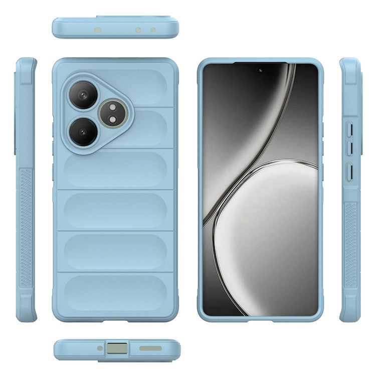 For Realme GT Neo6 SE 5G / GT 6 5G / GT 6T 5G Case TPU Drop Protection Shell Phone Cover - Baby Blue