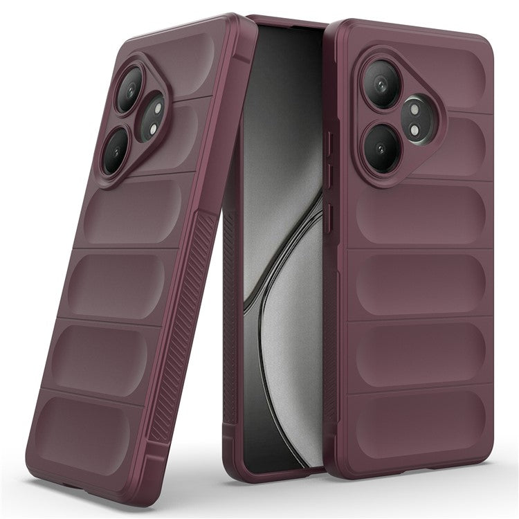 For Realme GT Neo6 SE 5G / GT 6 5G / GT 6T 5G Case TPU Drop Protection Shell Phone Cover - Wine Red
