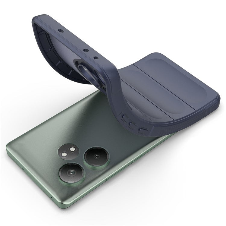 For Realme GT Neo6 SE 5G / GT 6 5G / GT 6T 5G Case TPU Drop Protection Shell Phone Cover - Dark Blue