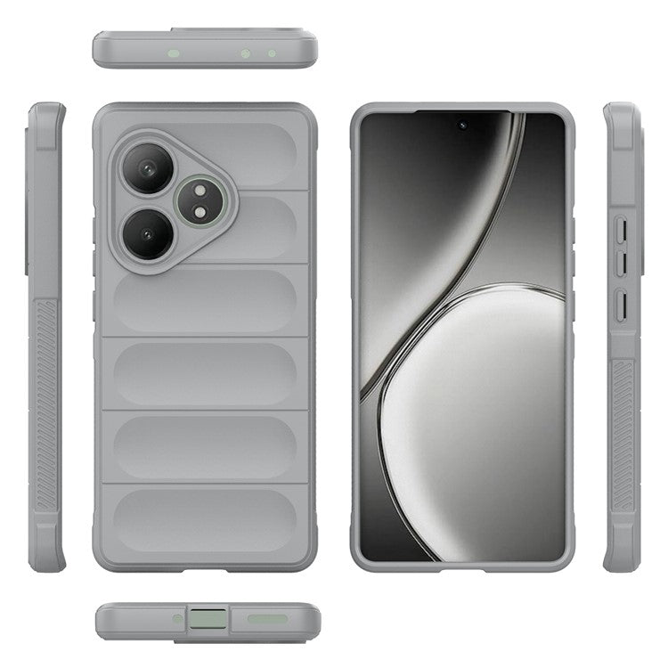 For Realme GT Neo6 SE 5G / GT 6 5G / GT 6T 5G Case TPU Drop Protection Shell Phone Cover - Light Grey