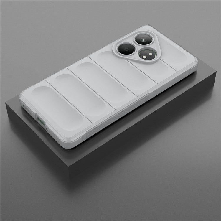 For Realme GT Neo6 SE 5G / GT 6 5G / GT 6T 5G Case TPU Drop Protection Shell Phone Cover - Light Grey