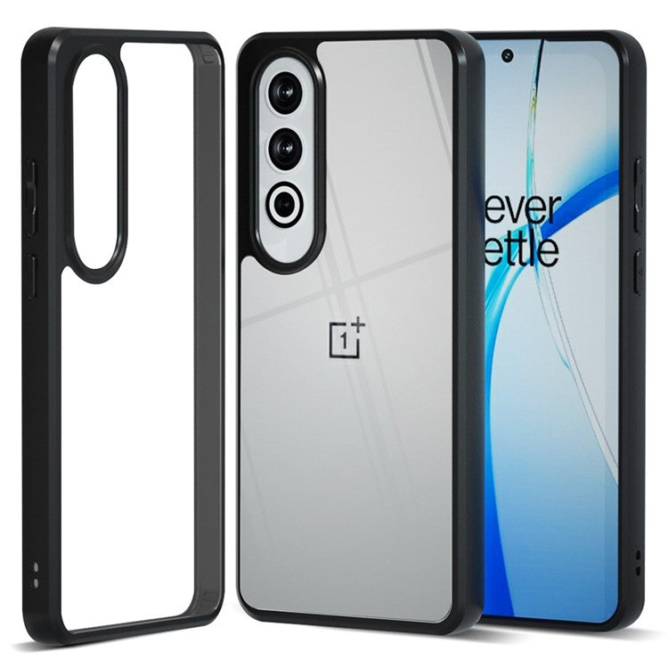 IBMRS For OnePlus Ace 3V 5G Case TPU+PC 2-in-1 Protective Phone Cover - Transparent Black