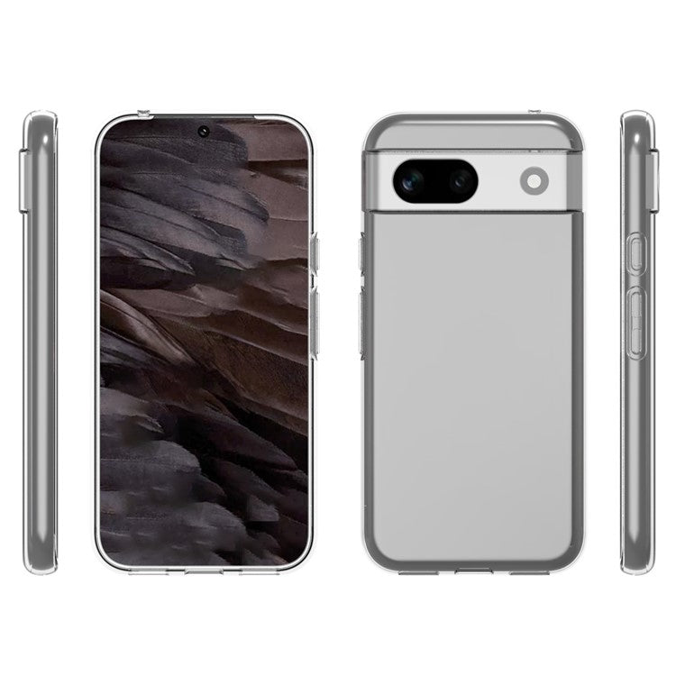 10Pcs / Pack For Google Pixel 8a Cell Phone Case Drop-Proof Inner Watermark-Free Clear TPU Cover