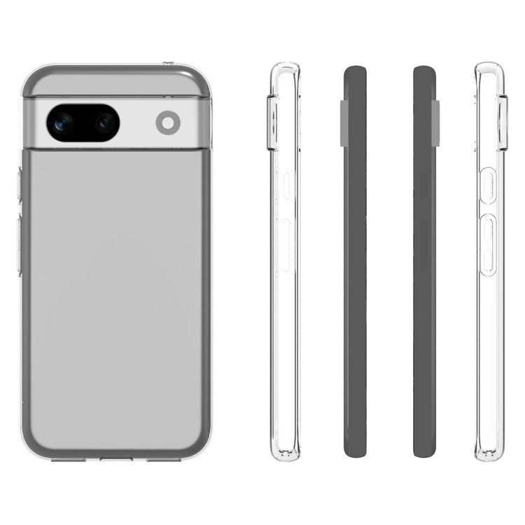 10Pcs / Pack For Google Pixel 8a Cell Phone Case Drop-Proof Inner Watermark-Free Clear TPU Cover