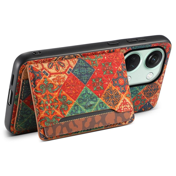 For OnePlus Ace 2V / Nord 3 5G Case Floral Pattern Card Slot Kickstand Hybrid Phone Cases - Winter / Blue