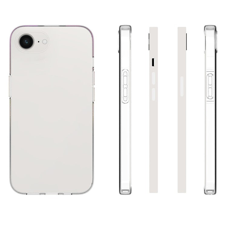 10Pcs / Pack Phone Case for iPhone 16e Phone Cover TPU Shell with Inner Watermark-Free Texture