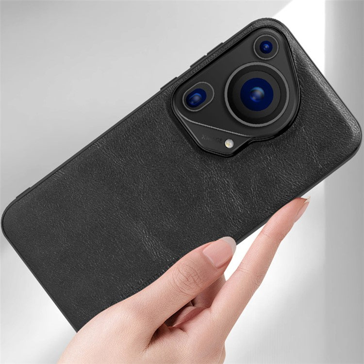 X-LEVEL Bojue-3 Series For Huawei Pura 70 Ultra Case PU Leather+TPU+PC Phone Cover - Black