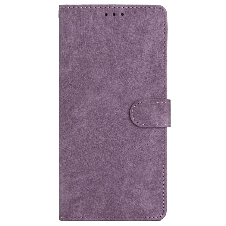 For iPhone 16 Case Card Holder Shockproof PU Leather Phone Cover - Purple
