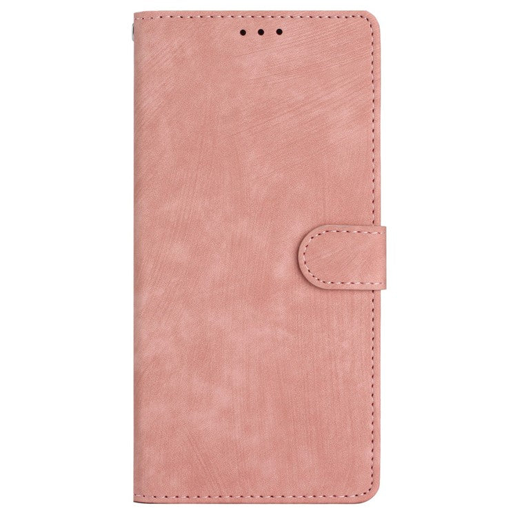 For iPhone 16 Case Card Holder Shockproof PU Leather Phone Cover - Rose Gold