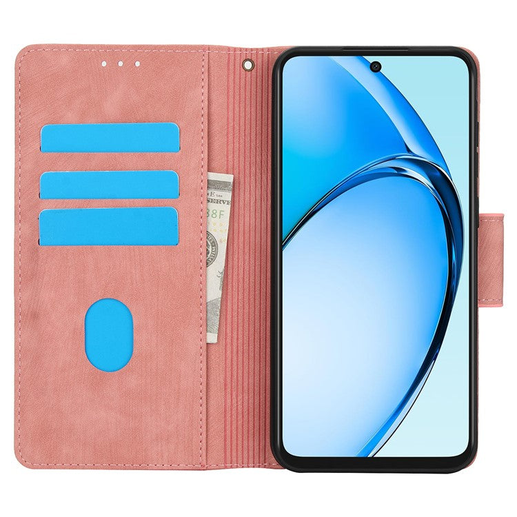 SY-001 For Realme 12 Pro 5G / 12 Pro+ 5G Case with Wrist Strap Butterfly Flower Leather Phone Cover Folio Wallet - Pink