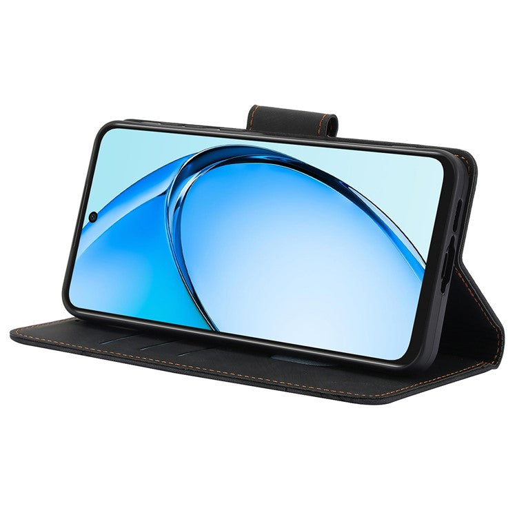 SY-001 For Oppo A60 4G Case with Hand Strap Butterfly Flower Leather Wallet Phone Cover - Black