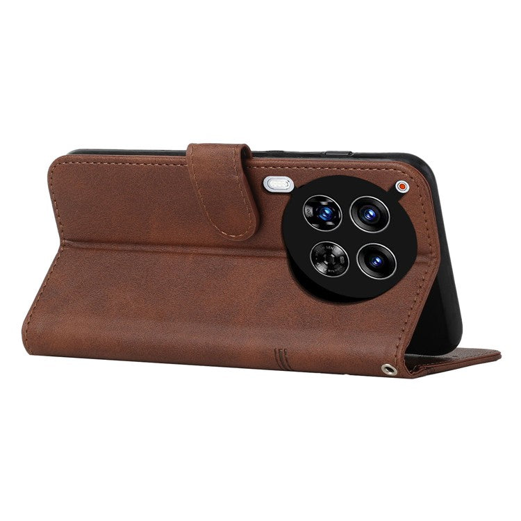 For TECNO Camon 30 4G / 5G Phone Case Anti-Scratch PU Leather Stand Wallet Cover - Brown