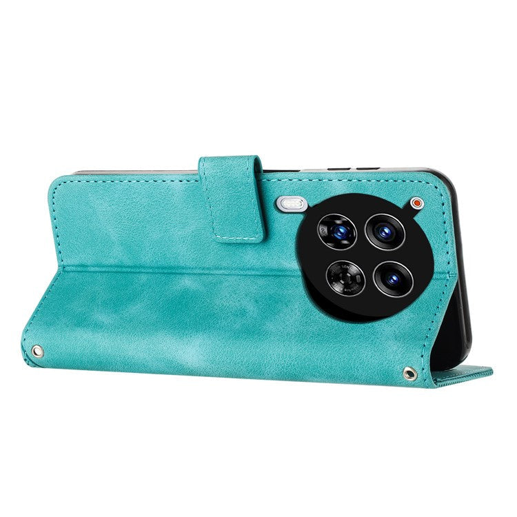 For TECNO Camon 30 4G / 5G Case Wallet PU Leather Triangle Design Phone Cover - Green