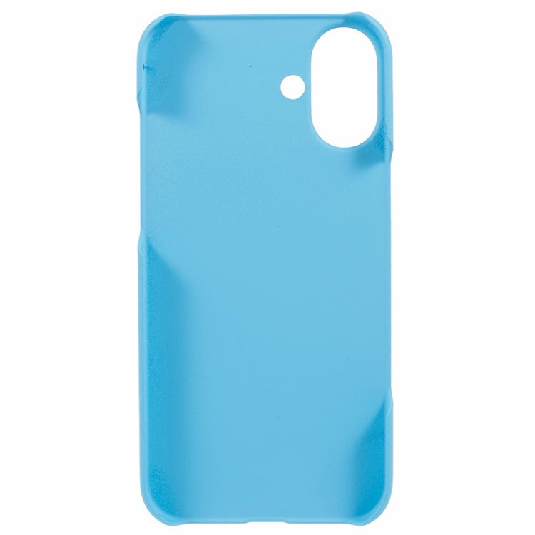 For iPhone 16 Plus Case Skin-Touch Feeling Matte Anti-scratch Hard PC Phone Cover - Sky Blue