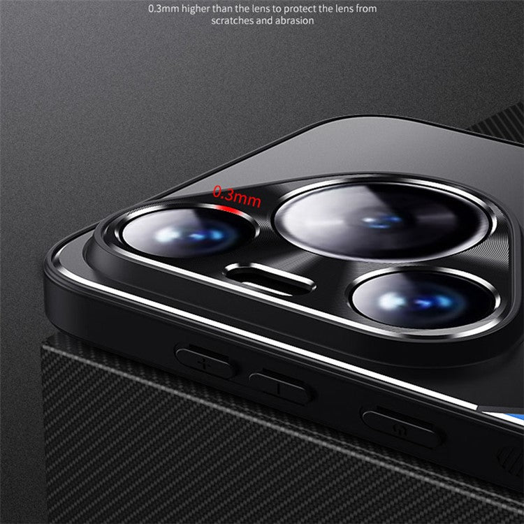 For Huawei Pura 70 Case Aluminium Alloy+TPU Protective Phone Cover - Red