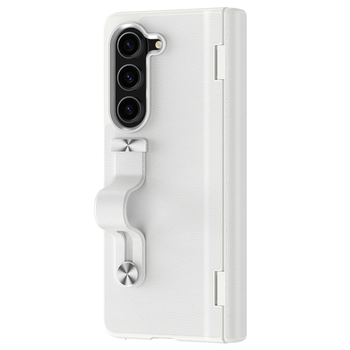 For Samsung Galaxy Z Fold6 5G Kickstand Case Anti-Drop Hard PC Phone Cover - White