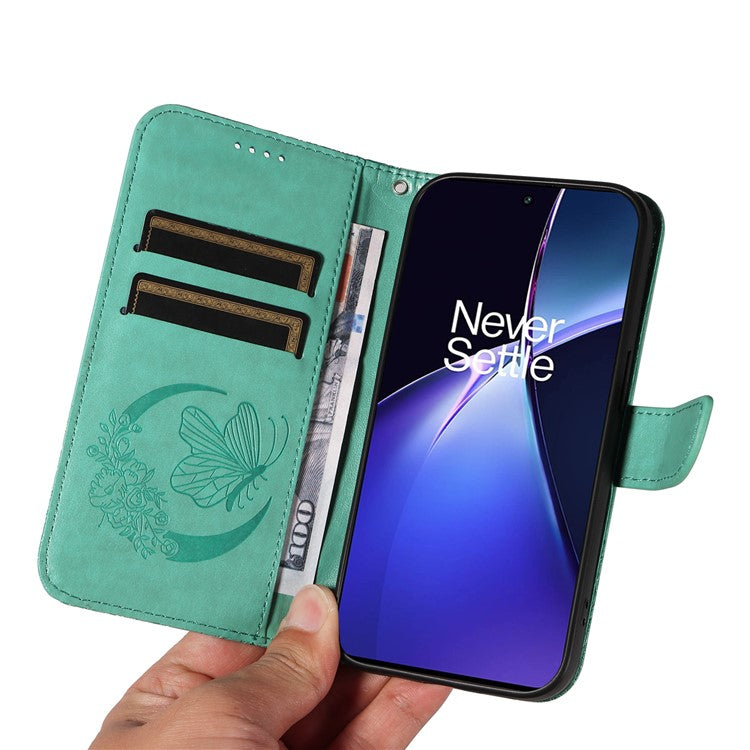 For OnePlus Nord CE4 5G Phone Case Wholesale Butterfly Leather Wallet Cover - Green
