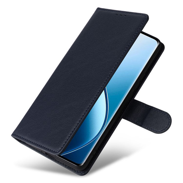 For Realme 12 Pro+ 5G / Realme 12 Pro 5G Case 3 Card Slots PU Leather Wallet Stand Phone Cover - Blue