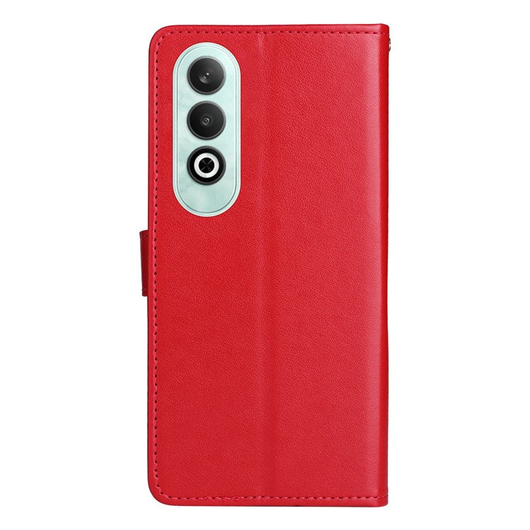 KT Imprinting Flower Series-4 For OnePlus Nord CE4 5Gt Case Leather Wallet Cover Cat Bee Pattern - Red