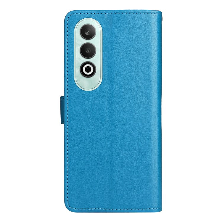 KT Imprinting Flower Series-4 For OnePlus Nord CE4 5Gt Case Leather Wallet Cover Cat Bee Pattern - Blue