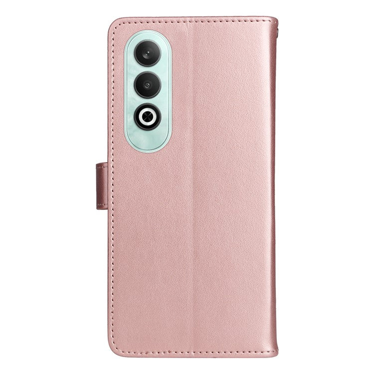 KT Imprinting Flower Series-4 For OnePlus Nord CE4 5Gt Case Leather Wallet Cover Cat Bee Pattern - Rose Gold