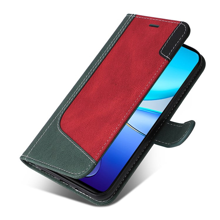 For vivo V40 SE 5G / Y100 5G (Indonesia) / Y200e 5G / V30 Lite 5G (India) Case Three-Color Splicing Phone Cover - Green