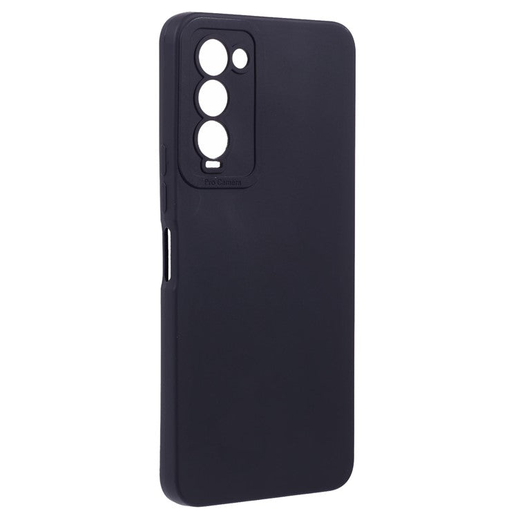 For TECNO Camon 18 TPU Case Straight Edge Soft Phone Cover - Black