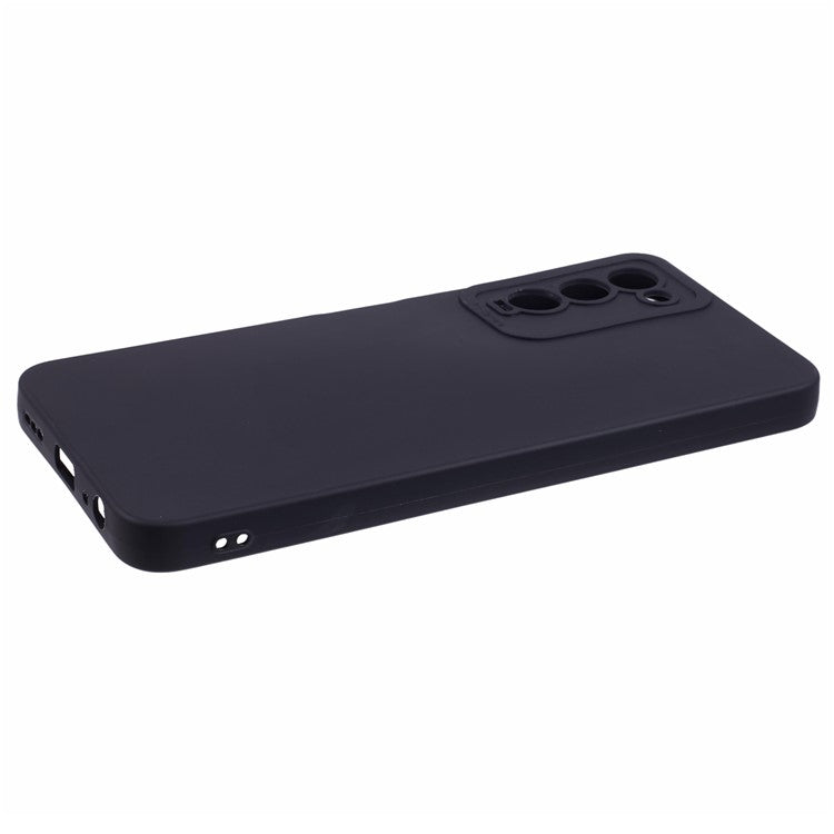 For TECNO Camon 18 TPU Case Straight Edge Soft Phone Cover - Black