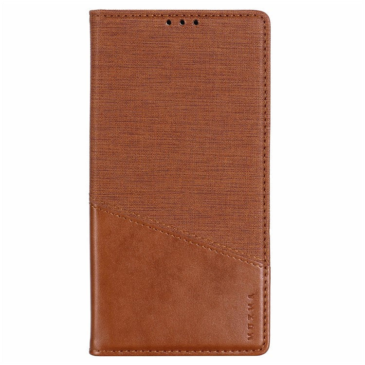 MUXMA MX109 For Google Pixel 8a RFID Blocking Folio Flip Phone Case Stand Cover - Brown