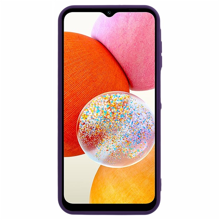 NKS Series For Samsung Galaxy A24 4G (162.1 x 77.6 x 8.3mm) Case Kickstand TPU+PC Phone Cover - Purple