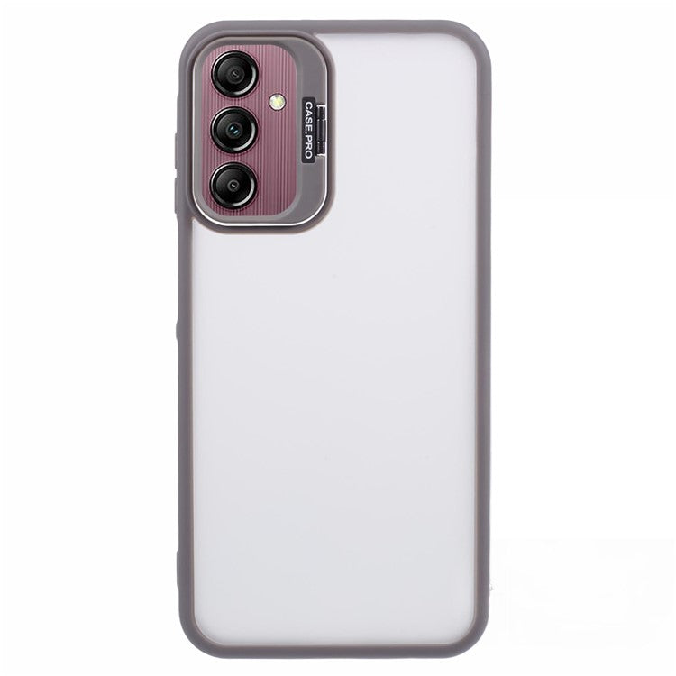 NKS Series For Samsung Galaxy A55 5G Case Skin-Touch TPU+PC Phone Cover with Kickstand - Grey