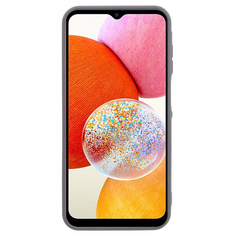 NKS Series For Samsung Galaxy A55 5G Case Skin-Touch TPU+PC Phone Cover with Kickstand - Grey