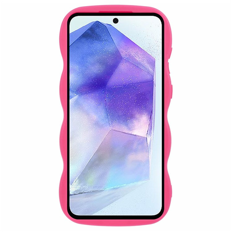 XL Series For Samsung Galaxy M14 5G / F14 5G Case TPU Phone Cover with Wave Frame - Rose