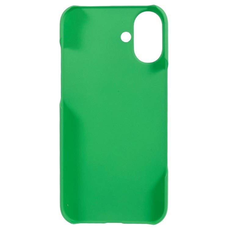 For iPhone 16 Shockproof Hard PC Phone Case Rubberized Phone Cover - Green