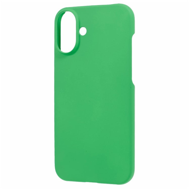 For iPhone 16 Shockproof Hard PC Phone Case Rubberized Phone Cover - Green