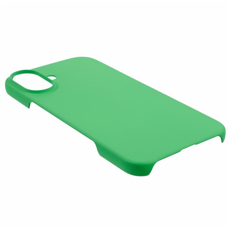 For iPhone 16 Shockproof Hard PC Phone Case Rubberized Phone Cover - Green