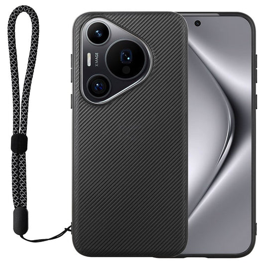 VILI TC Series for Huawei Pura 70 Case with Hand Strap Leather Coated TPU Phone Cover