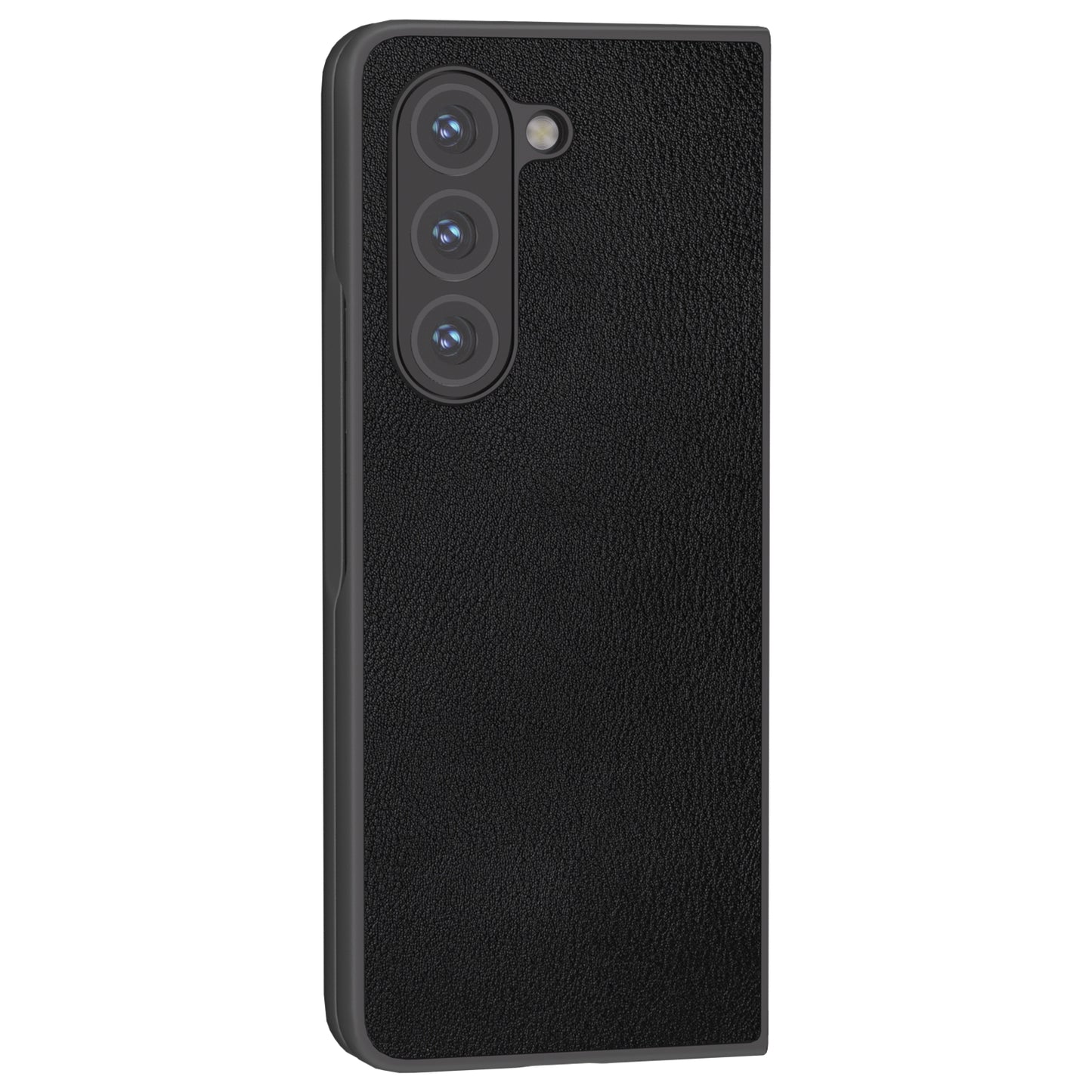 For Samsung Galaxy Z Fold6 5G Case Cell Accessories Leather + PC Phone Cover - Black