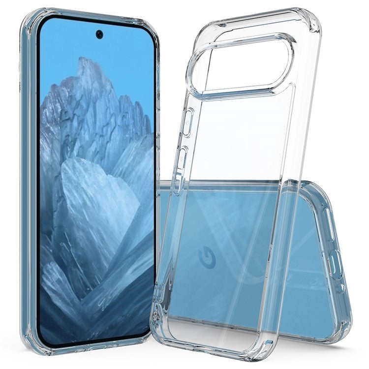 For Google Pixel 9 Case Hard Acrylic Back Soft TPU Shockproof Phone Cover