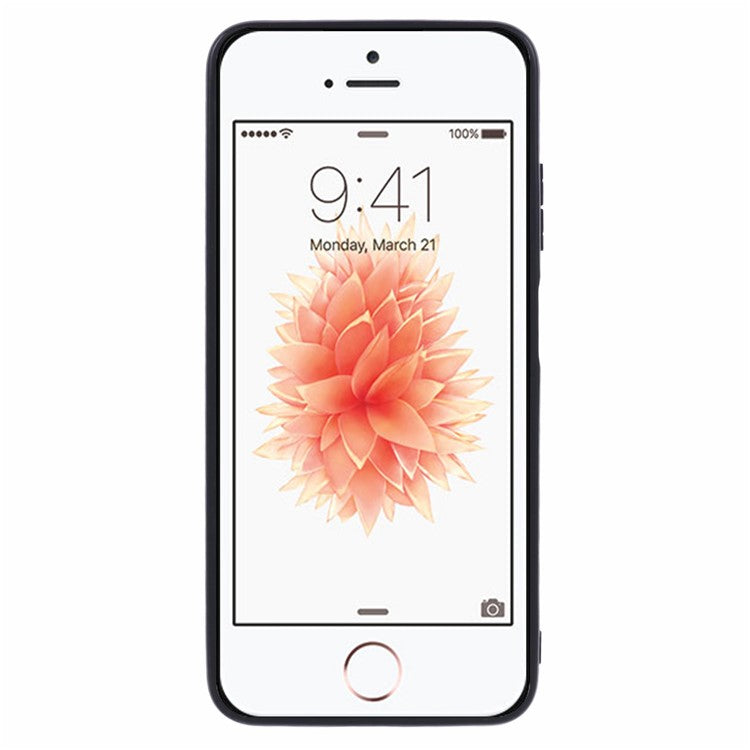 For iPhone 16e Case PU Leather Coated PC+TPU Retro Phone Cover - Brown