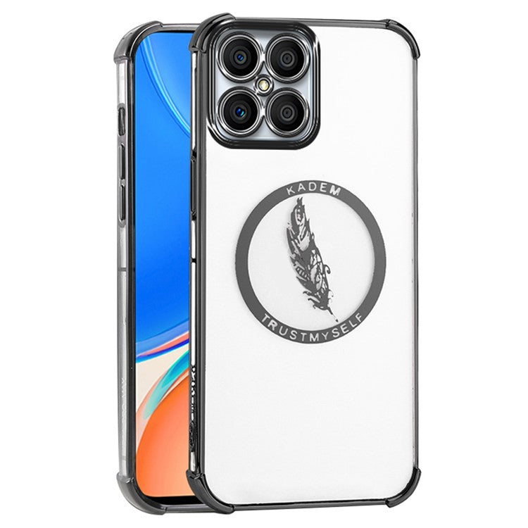 KADEM For Honor X8 4G Case Anti-Drop Shockproof TPU Phone Cover - Black