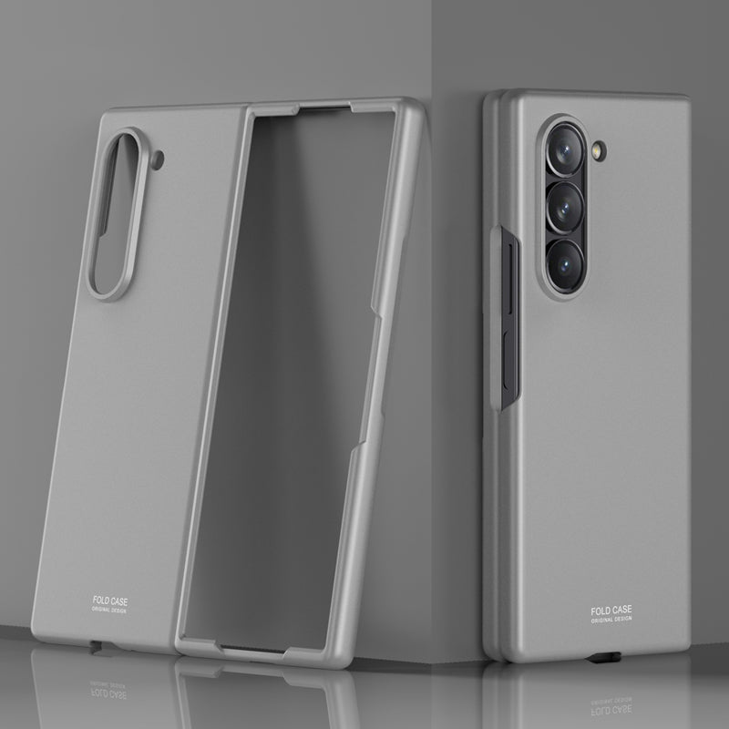 For Samsung Galaxy Z Fold6 5G Case Skin-Touch Hard PC Phone Cover - Grey